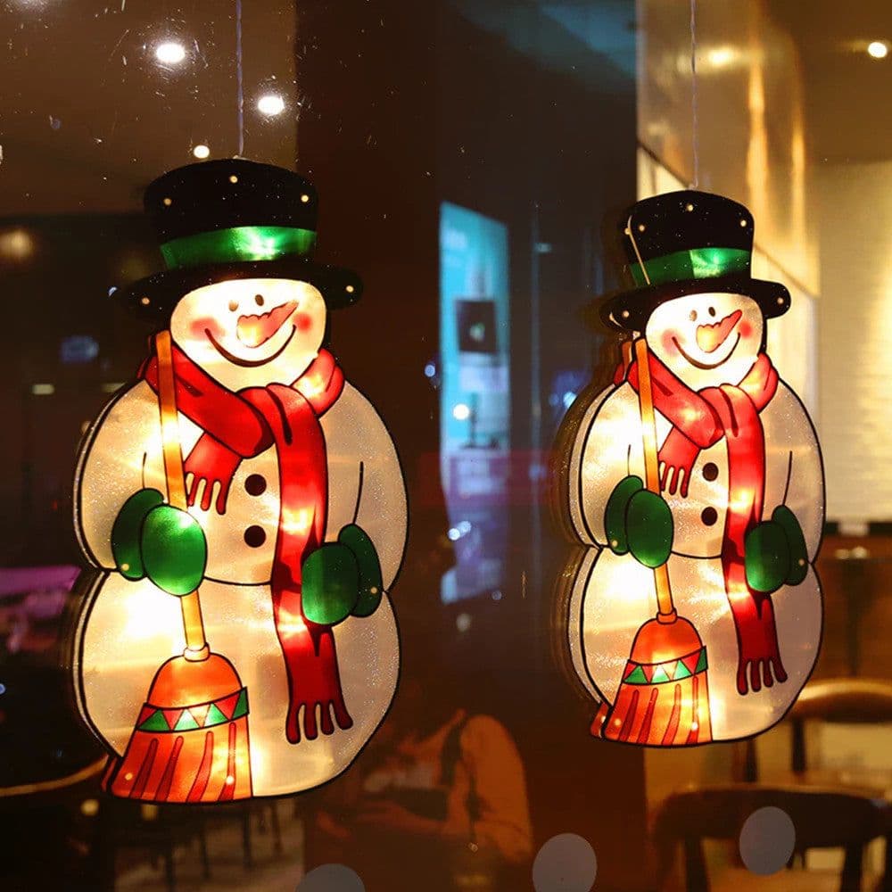 image-Santa Claus Led Suction Cup Window Hanging Lights Christmas Decorative Atmosphere