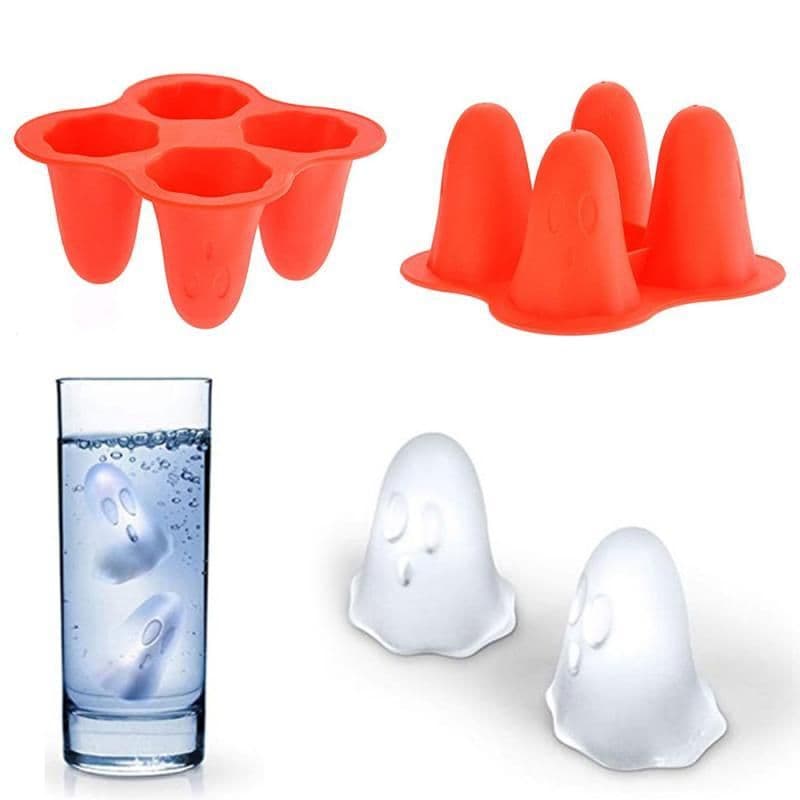 image-Ghost ice tray halloween ice cube mold