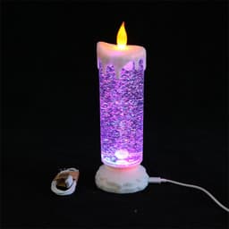 image-Glass Candle Colorful Fantasy Cartoon Led Night Light Usb Power-Saving
