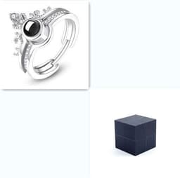 image-Valentine's Day Magic Cube Jewelry Packaging Box Personalisation Propose Marriage Ring Box