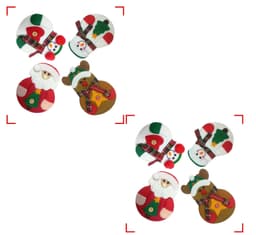 image-Christmas decorations, Christmas decorations, dining table, Christmas cutlery, Christmas Little Snowman and knives and forks