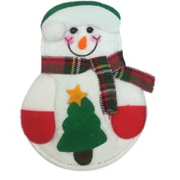 image-Christmas decorations, Christmas decorations, dining table, Christmas cutlery, Christmas Little Snowman and knives and forks