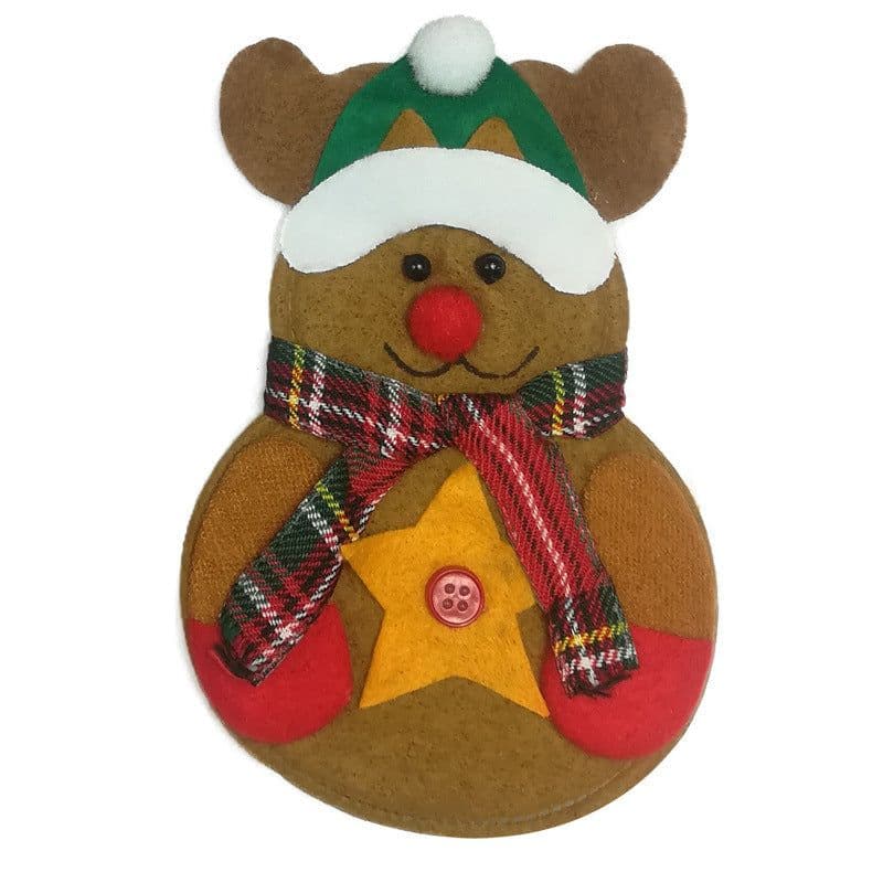 image-Christmas decorations, Christmas decorations, dining table, Christmas cutlery, Christmas Little Snowman and knives and forks