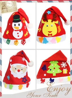 image-DIY Christmas Hat Christmas Children's Nursery School Christmas Necessities and Children's Christmas Hat