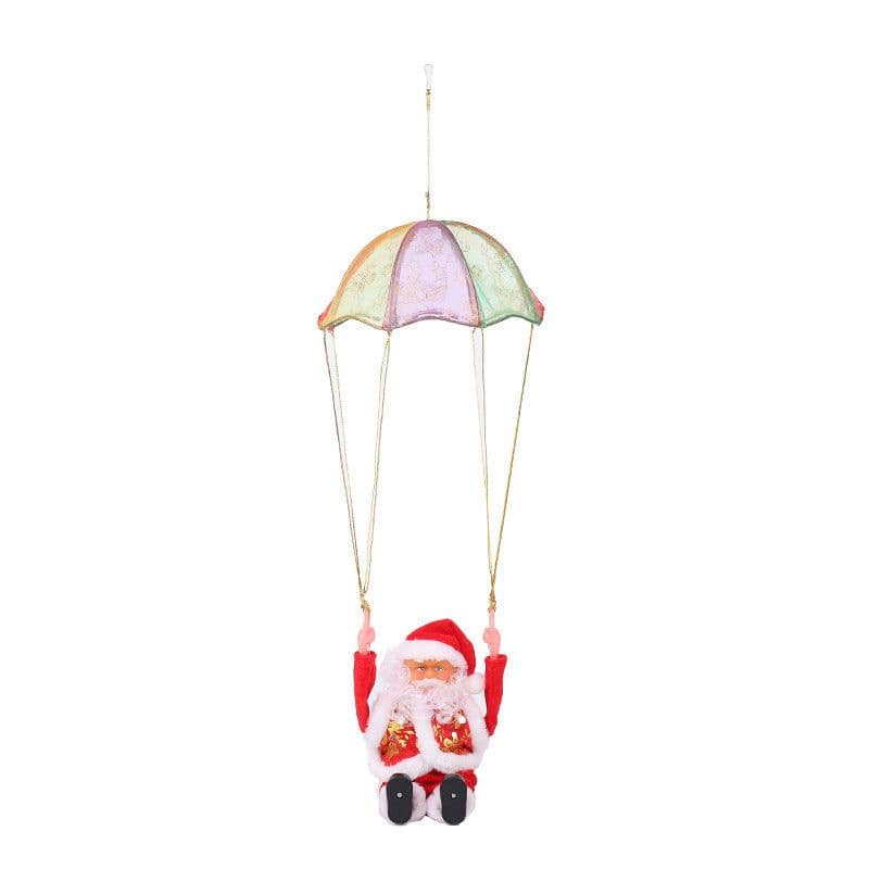 image-Electric Climbing Chimney Santa Claus Christmas Decoration Figurine Ornament Family New Year Party Santa Claus New Year Gift