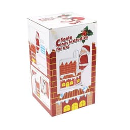 image-Electric Climbing Chimney Santa Claus Christmas Decoration Figurine Ornament Family New Year Party Santa Claus New Year Gift