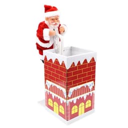 image-Electric Climbing Chimney Santa Claus Christmas Decoration Figurine Ornament Family New Year Party Santa Claus New Year Gift