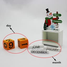 image-Christmas wooden calendar ornaments