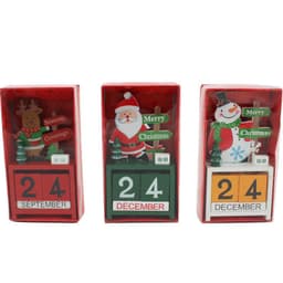 image-Christmas wooden calendar ornaments