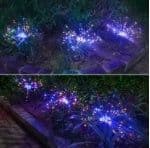 image-New Ground Plug Solar Fireworks Light LED Light String Copper Wire Outdoor Garden Decoration Star Lights Christmas Lights