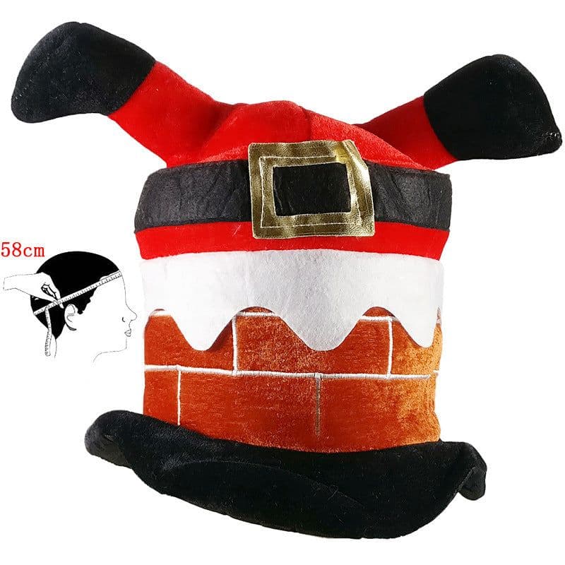 image-Fancy Christmas Caps Men Women Xmas Trousers Hat Clown Trousers Leg Hat For Party Celebration Home Gift