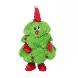 image-Wisted Wiggle Hip Christmas Tree Singing Dance Plush Toy Musical Doll Stuffed Animated Gift for Kid