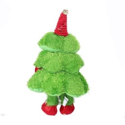 image-Wisted Wiggle Hip Christmas Tree Singing Dance Plush Toy Musical Doll Stuffed Animated Gift for Kid