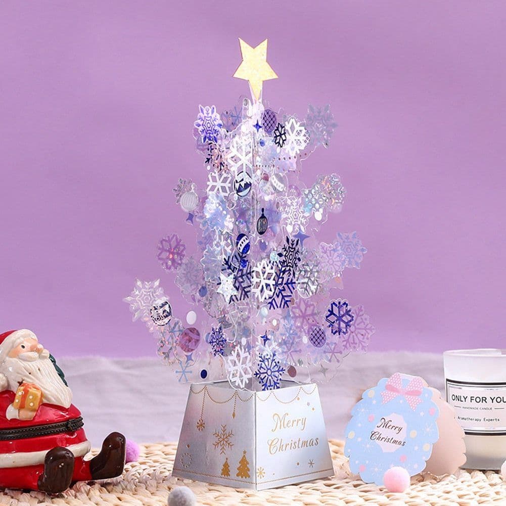 image-Christmas Tree Pop-Up Card 3D Card Christmas Greeting Card