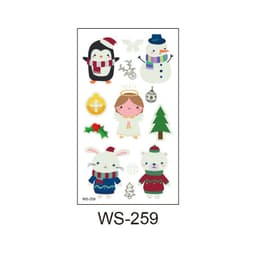 image-Merry Christmas Santa Claus Luminous Tattoo Sticker