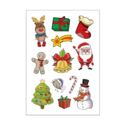 image-Merry Christmas Santa Claus Luminous Tattoo Sticker