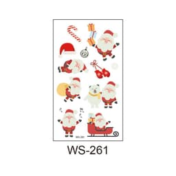 image-Merry Christmas Santa Claus Luminous Tattoo Sticker
