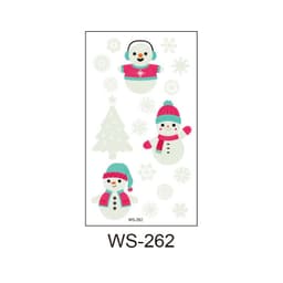 image-Merry Christmas Santa Claus Luminous Tattoo Sticker