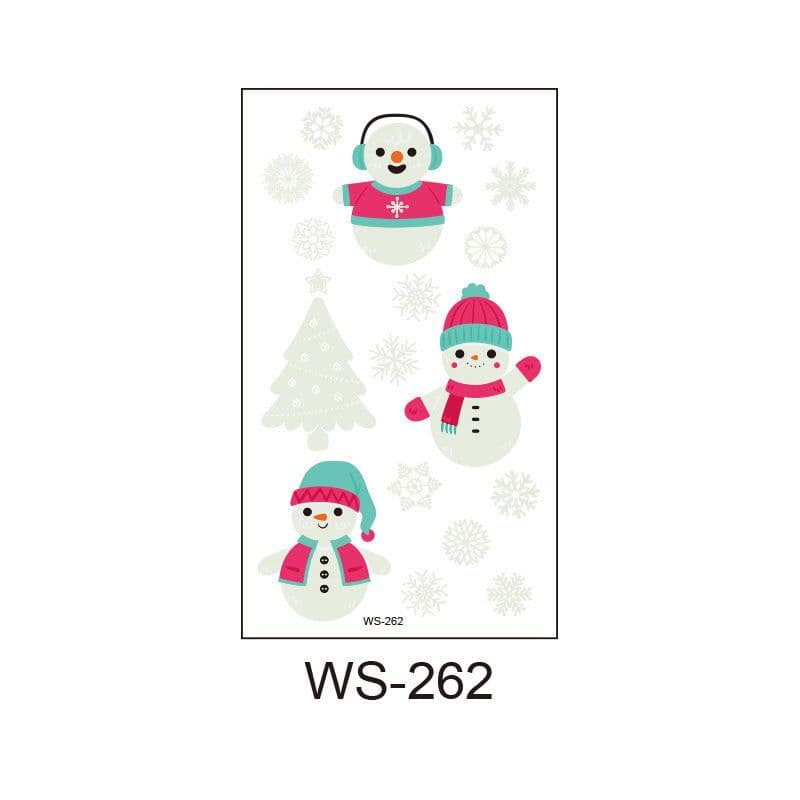 image-Merry Christmas Santa Claus Luminous Tattoo Sticker