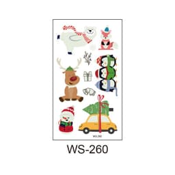 image-Merry Christmas Santa Claus Luminous Tattoo Sticker