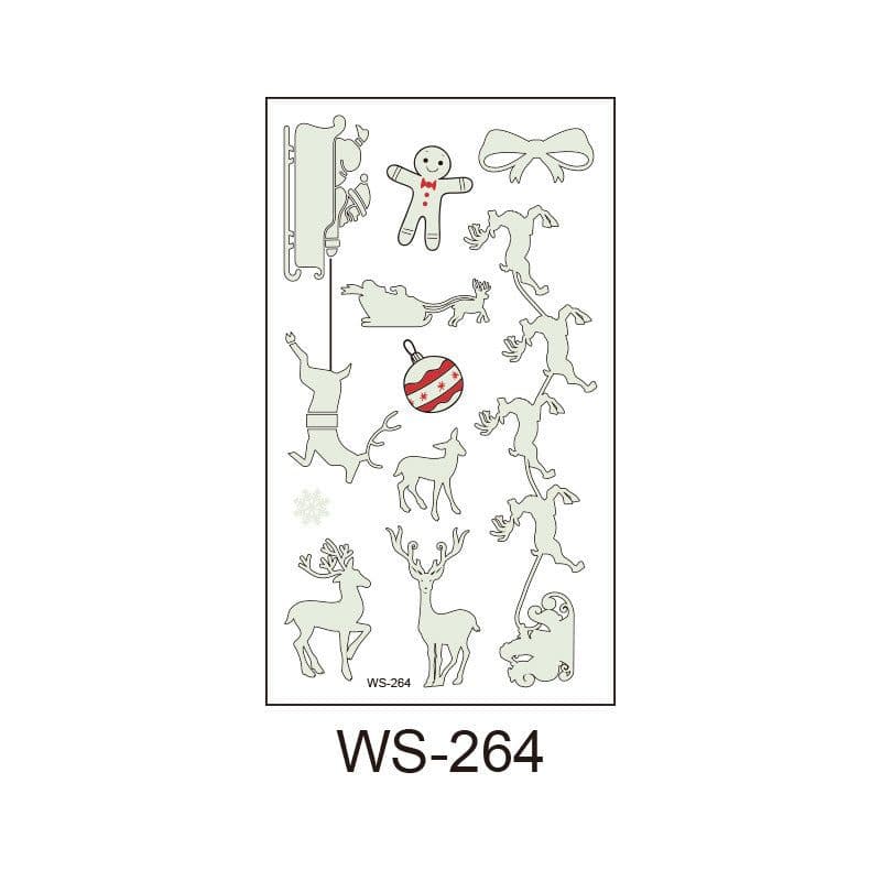 image-Merry Christmas Santa Claus Luminous Tattoo Sticker