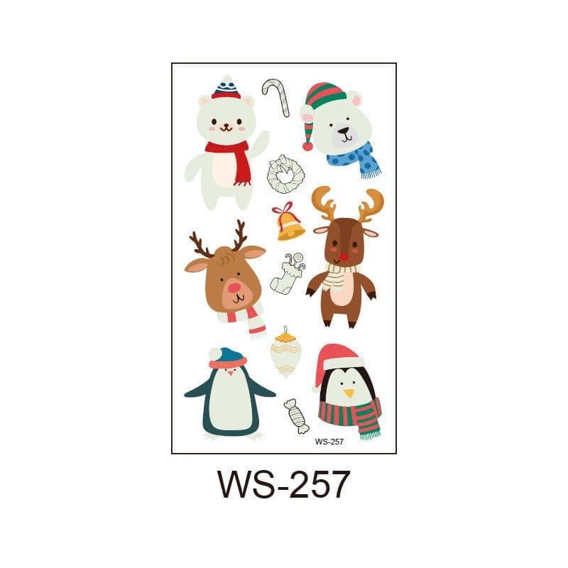 image-Merry Christmas Santa Claus Luminous Tattoo Sticker