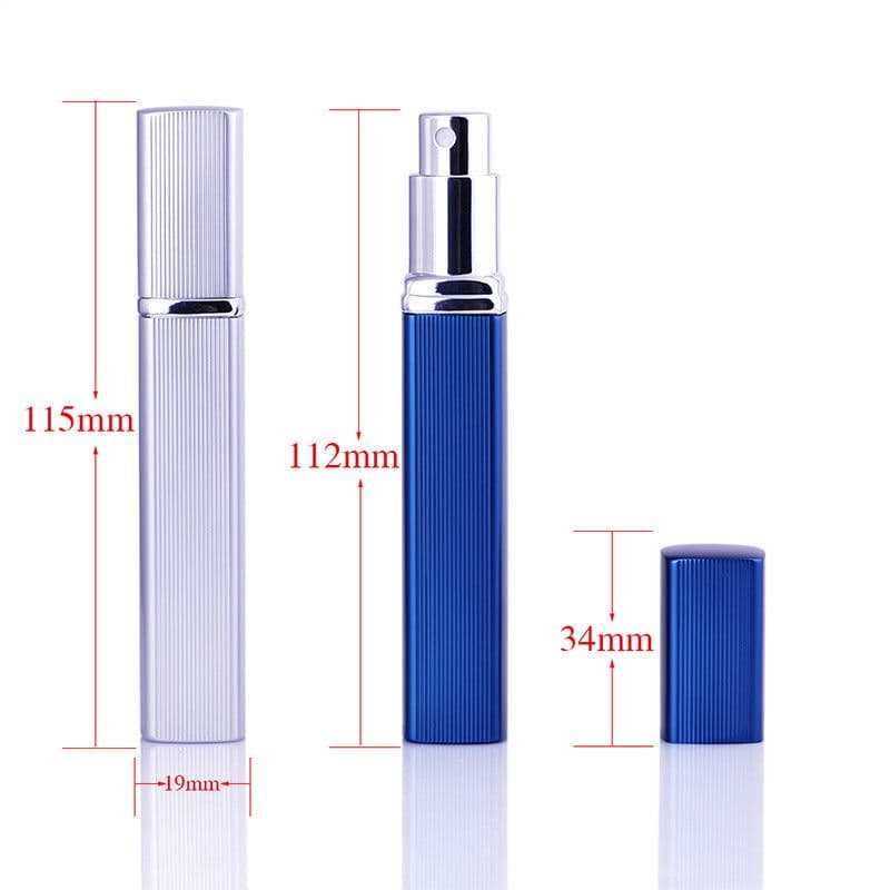 image-12ML Aluminum Perfume Tube Aluminum Tube Perfume Bottle Glass Bottle Empty Bottle Lipstick Type Perfume Bottled Square