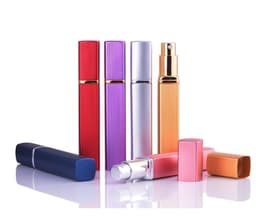 image-12ML Aluminum Perfume Tube Aluminum Tube Perfume Bottle Glass Bottle Empty Bottle Lipstick Type Perfume Bottled Square