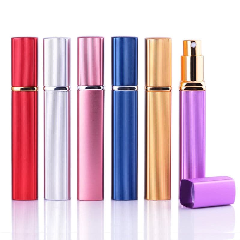 image-12ML Aluminum Perfume Tube Aluminum Tube Perfume Bottle Glass Bottle Empty Bottle Lipstick Type Perfume Bottled Square
