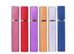 image-12ML Aluminum Perfume Tube Aluminum Tube Perfume Bottle Glass Bottle Empty Bottle Lipstick Type Perfume Bottled Square