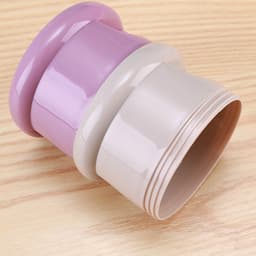 image-3 Layer Frog Style Portable Baby Food Storage Box Essential Cereal Cartoon Milk Powder Boxes Toddle Kids Formula Milk Container