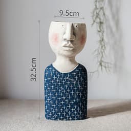 image-Greek Statue Pot Goddess Flower Pots Head Retro Venus Vase