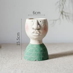 image-Greek Statue Pot Goddess Flower Pots Head Retro Venus Vase