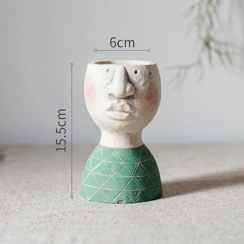 image-Greek Statue Pot Goddess Flower Pots Head Retro Venus Vase