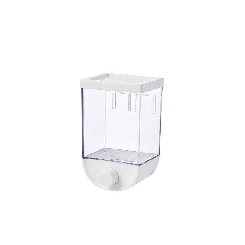 image-Kitchen Food Storage Easy Press Container Cereal Dispenser Wall Mounted Food Storage Box