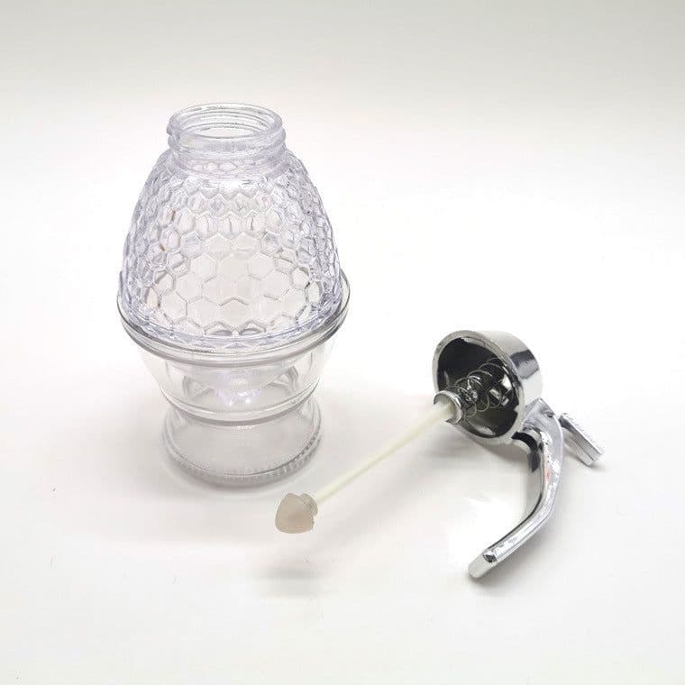 image-Squeeze Bottle Honey Jar Container Bee Drip Dispenser Kettle Storage Pot