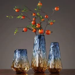 image-Colorful Gradually Changing Hydroponic Glass Vase Ornaments