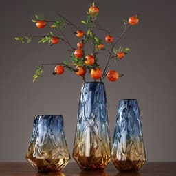 image-Colorful Gradually Changing Hydroponic Glass Vase Ornaments