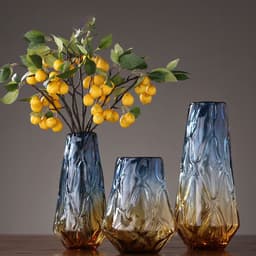 image-Colorful Gradually Changing Hydroponic Glass Vase Ornaments