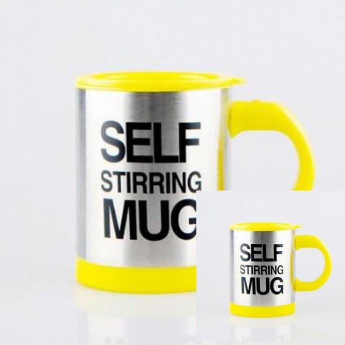 image-Automatic Lazy Self Stirring Magnetic Mug Creative 304 Stainless Steel Coffee Milk Mixing Cup Blender Smart Mixer Thermal Cup