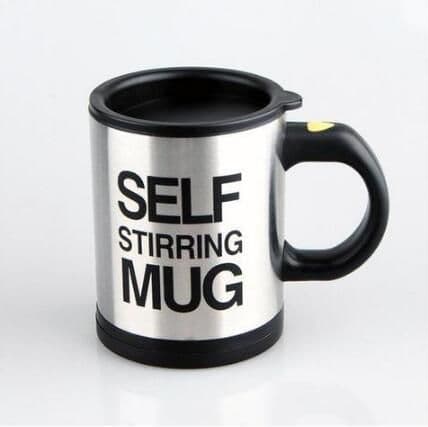 image-Automatic Lazy Self Stirring Magnetic Mug Creative 304 Stainless Steel Coffee Milk Mixing Cup Blender Smart Mixer Thermal Cup