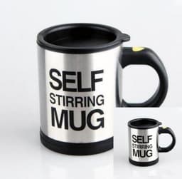image-Automatic Lazy Self Stirring Magnetic Mug Creative 304 Stainless Steel Coffee Milk Mixing Cup Blender Smart Mixer Thermal Cup