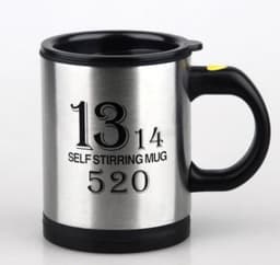 image-Automatic Stirring Glass Lazy Electric Mug Stainless Steel Electric Rotating Coffee Cup