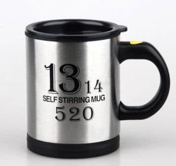 image-Automatic Stirring Glass Lazy Electric Mug Stainless Steel Electric Rotating Coffee Cup