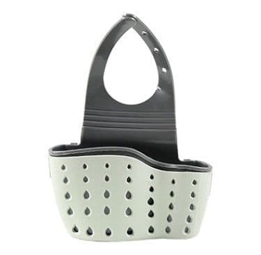 image-Kitchen Drain Holder Rubber Sponge Storage Rack Basket Wash Cloth Organizer Bathroom Toilet Soap Shelf