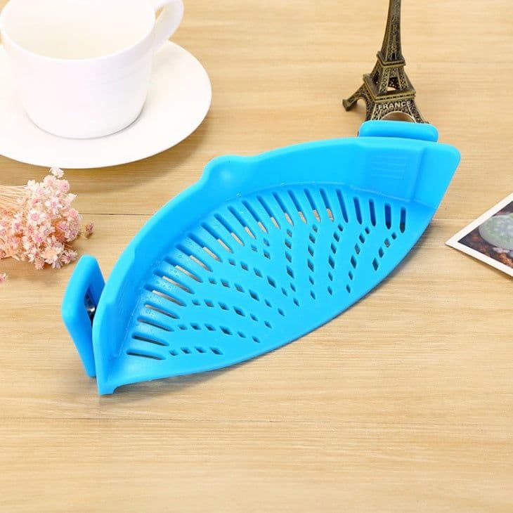 image-Household Water Filter Noodle Leak-proof Drainer For Kitchen