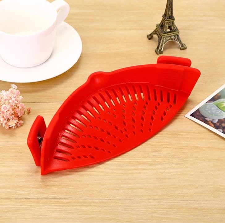 image-Household Water Filter Noodle Leak-proof Drainer For Kitchen