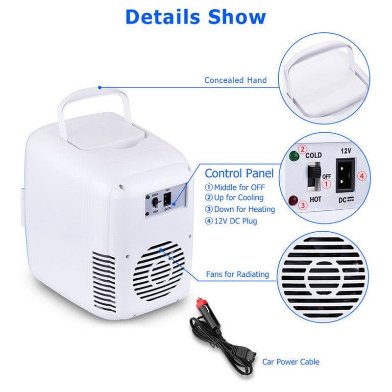 image-4L Car Refrigerator Mini Small Cooling And Warming Box Refrigeration Refrigeration Car