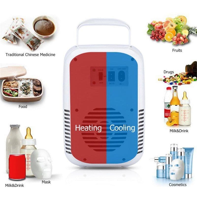 image-4L Car Refrigerator Mini Small Cooling And Warming Box Refrigeration Refrigeration Car