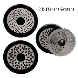 image-Kitchen Gadgets Stainless Steel Cheese Grater Chocolate Fondue Rotary Grinder Mill With 2 Different Blades